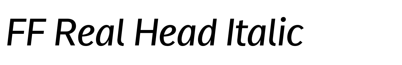 FF Real Head Italic